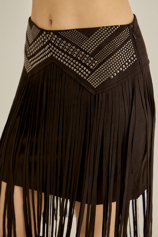 Statement Fringe Skirt