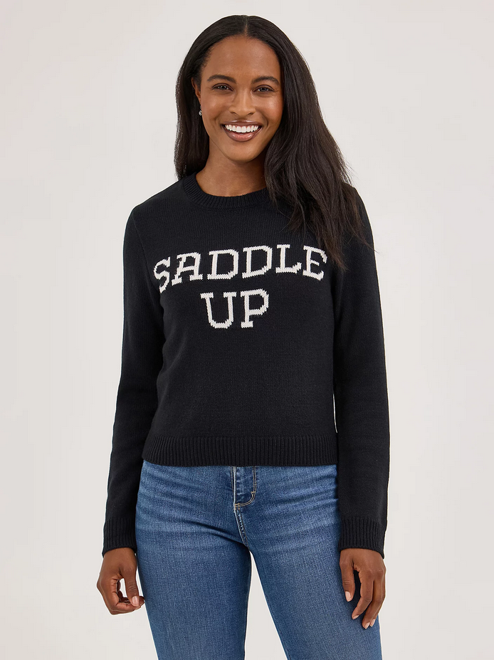 Western Shrunken Sweater Saddle Up