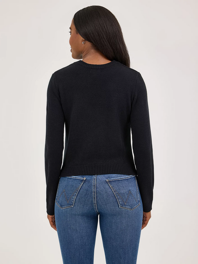 Western Shrunken Sweater Saddle Up