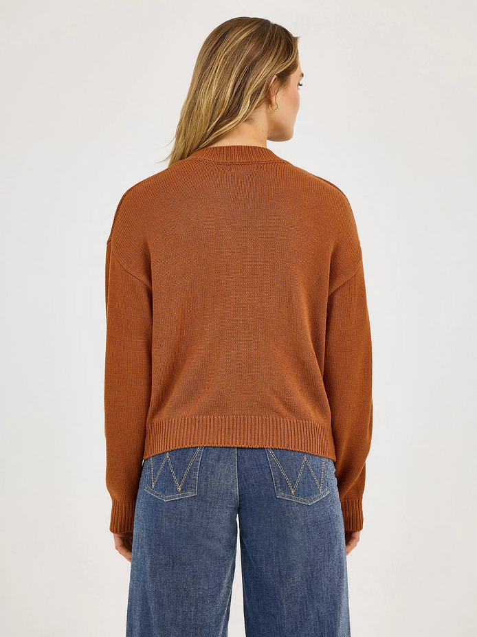 Women's Wrangler Horse Intarsia Crew Neck Sweater
