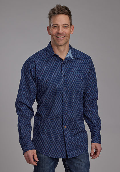 West Made Men’s Aztec Print Snap Shirt
