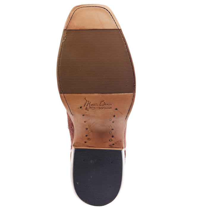 Kango Tobac Turquoise Sensation Reverse Smooth Ostrich Boot  - M9515