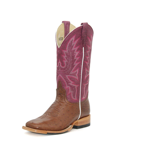 Kango Tobacco Smooth Ostrich Sangria Sinsation Boot - M2028
