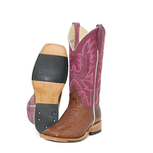 Kango Tobacco Smooth Ostrich Sangria Sinsation Boot - M2028