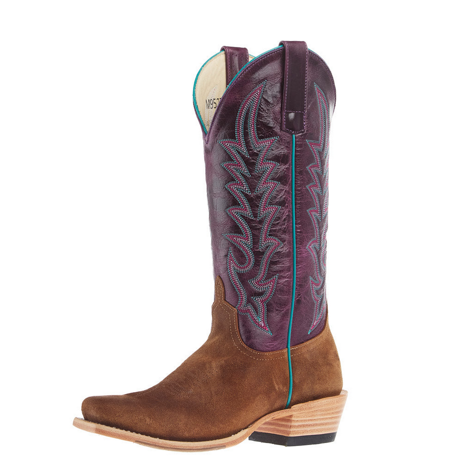 Snuff Waxy Commander Purple Nashville Boot - M9527