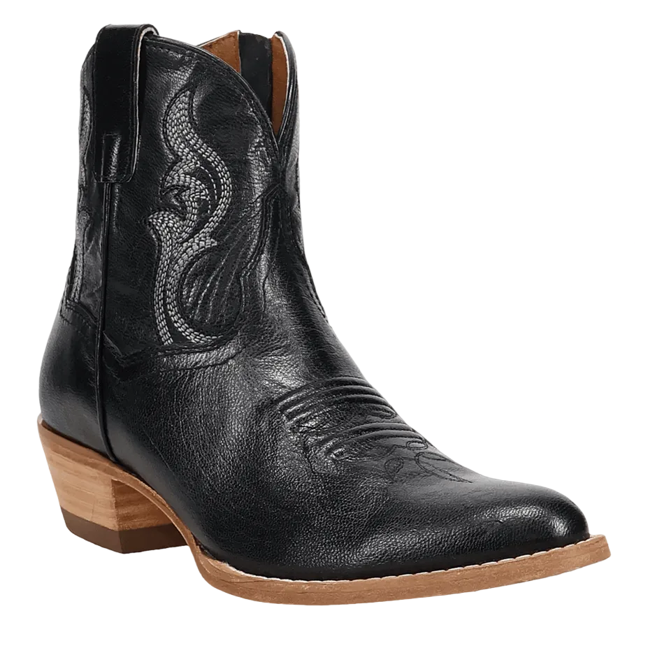 Rustic Charm Leather Bootie