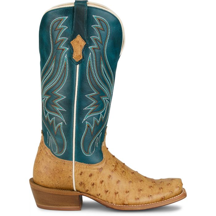 Zaire 13" Full Quill Ostrich Boot - Tan
