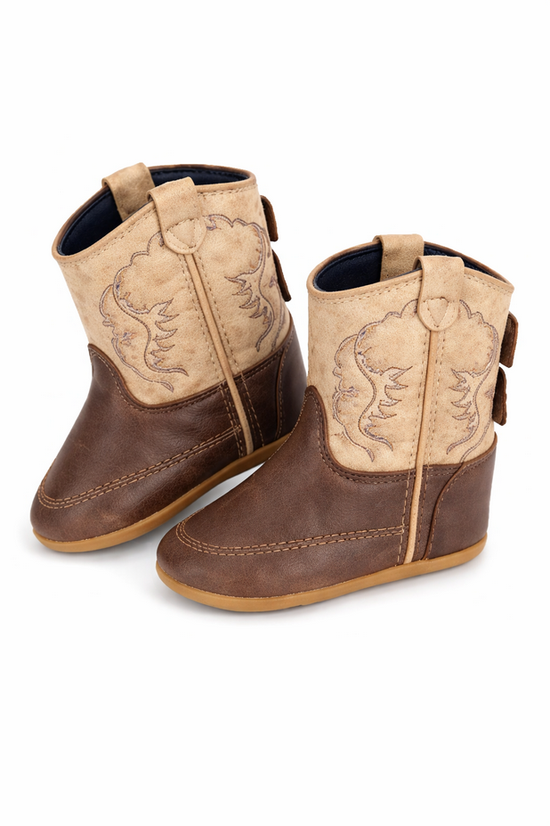 Baby Bucker Brown Moc Toe Boot