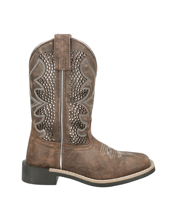 3406C Kids Willow Vintage Chocolate Western Boot