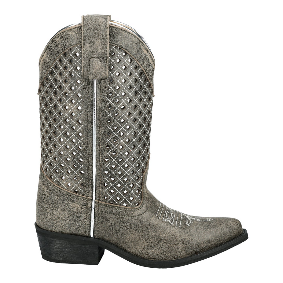 3411C Kids Magnolia Vintage Gray Western Boot