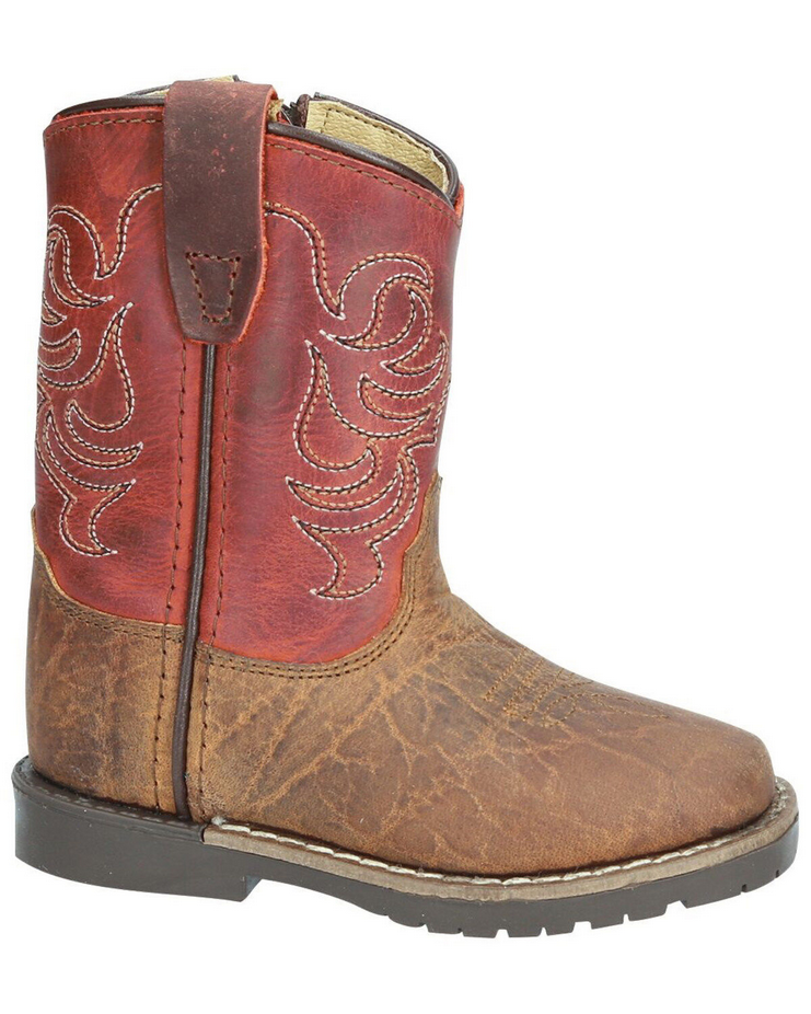 3919T Toddler Autry Red & Brown Western Boot