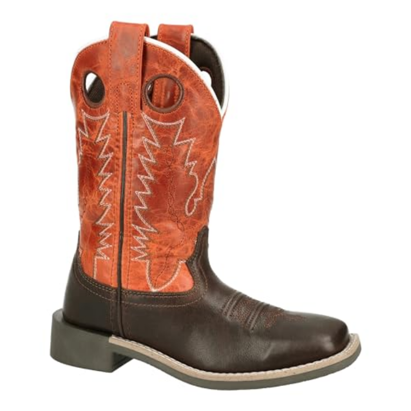 3417C Kids Dusty Chocolate Burnt Orange Western Boot
