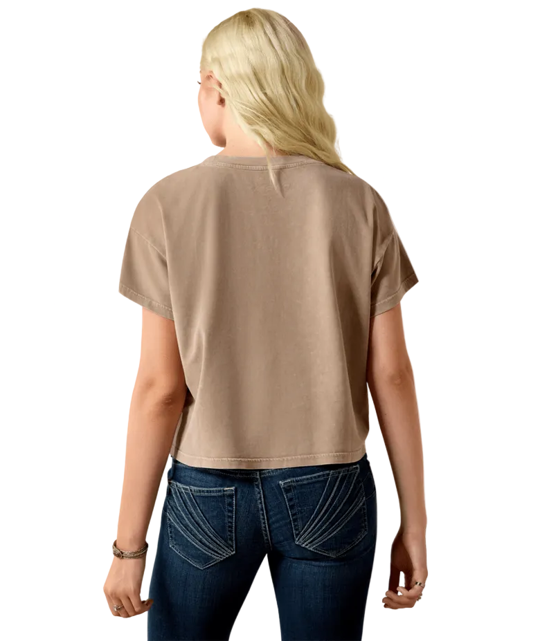 Paisley Boxy Crop T-Shirt