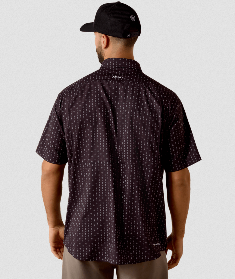 Printed VentTEK Classic Fit Shirt - Black