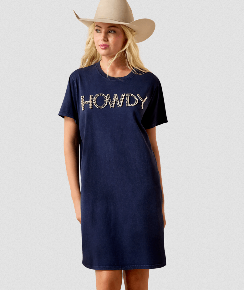Ariat Howdy Pearl Dress in Navy Eclipse | Womens