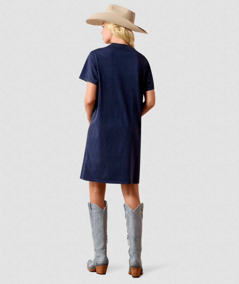 western wear dress for women Ariat Howdy Pearl Dress in Navy Eclipse | Womens