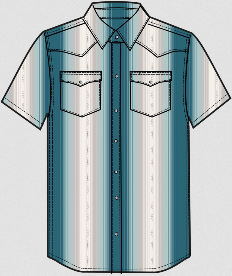 Retro Hyland Fitted Snap Shirt