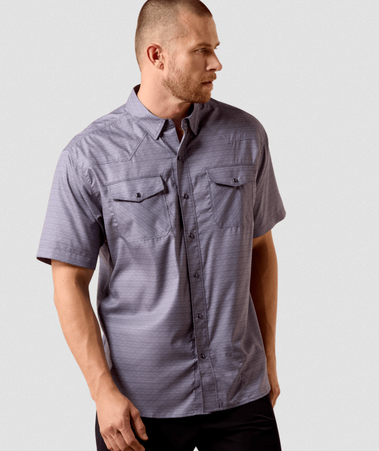 Printed Western VentTEK Classic Fit Snap Shirt