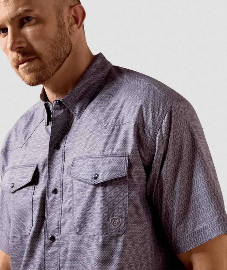 Printed Western VentTEK Classic Fit Snap Shirt