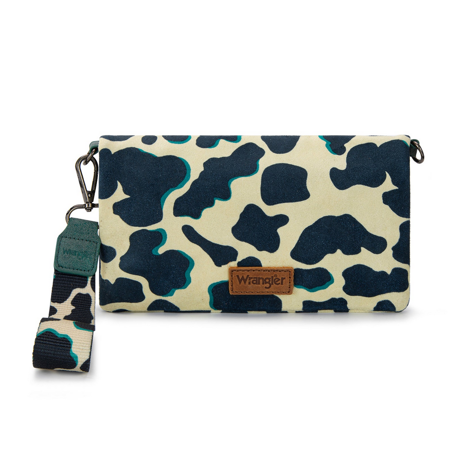 Wrangler Cow Print Wallet -Dark Turquoise