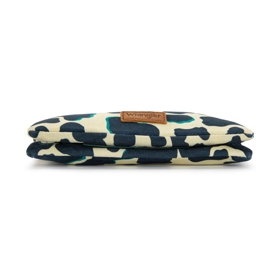Wrangler Cow Print Wallet -Dark Turquoise
