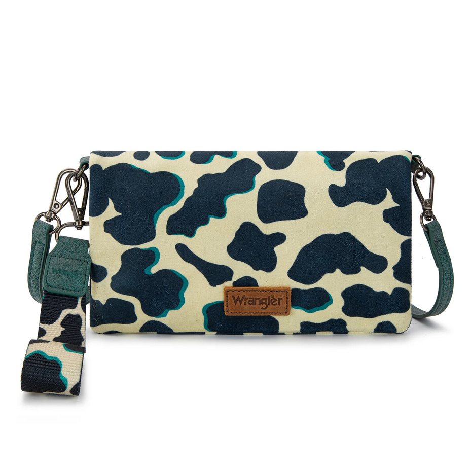Wrangler Cow Print Wallet -Dark Turquoise