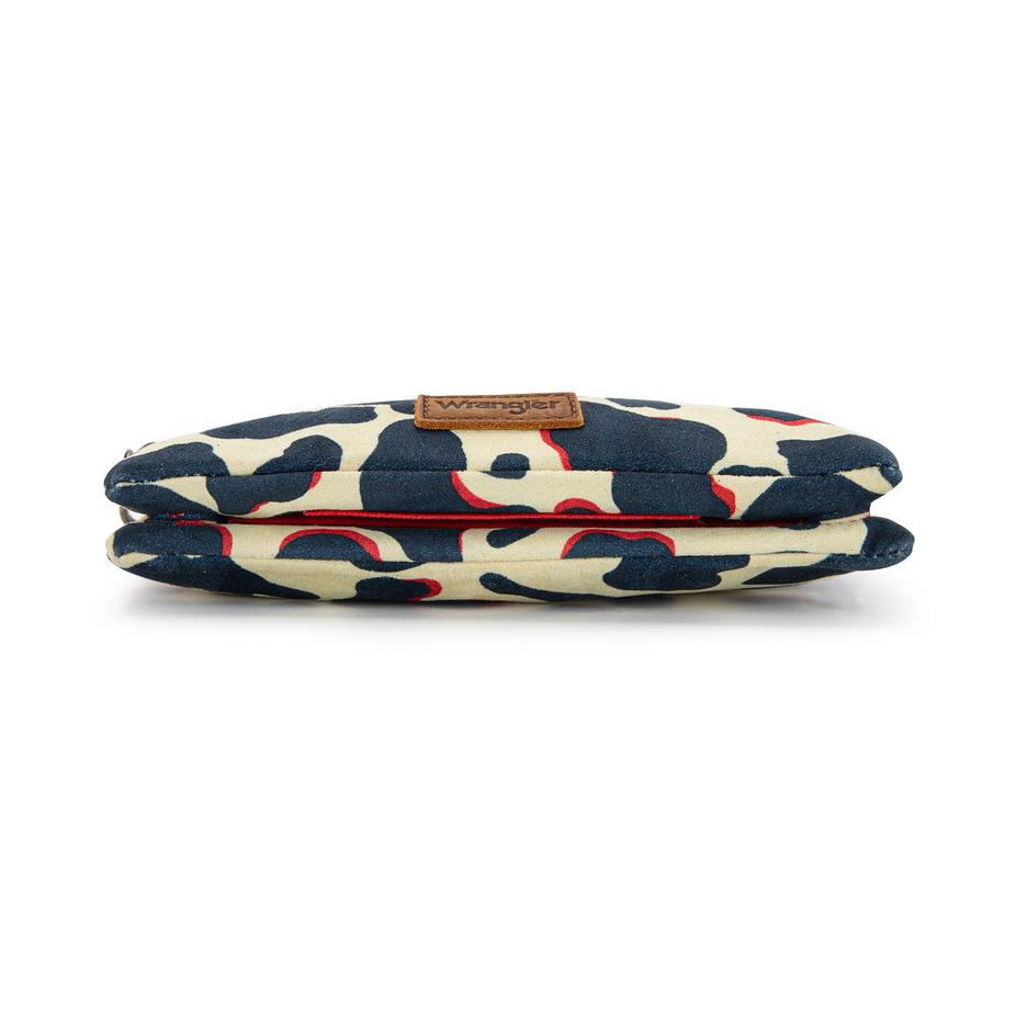 Wrangler Cow Print Wallet - Red