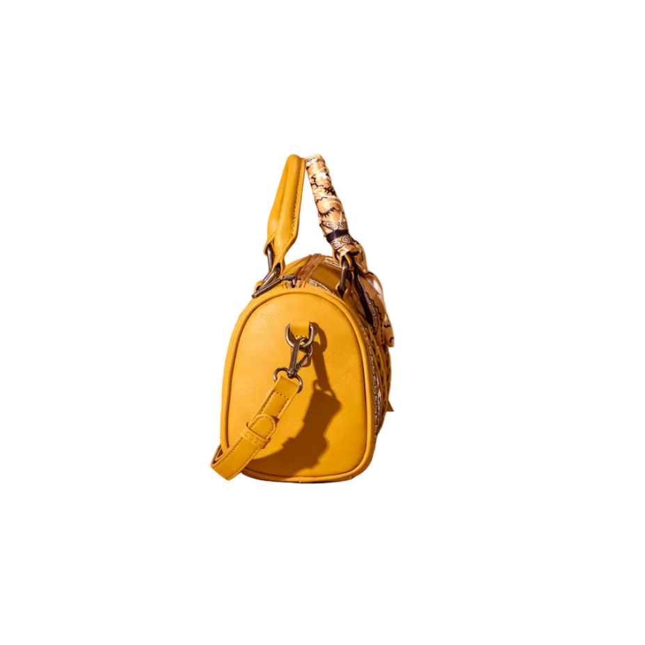 Wrangler Bandana Paisley Print Barrel Crossbody – Yellow