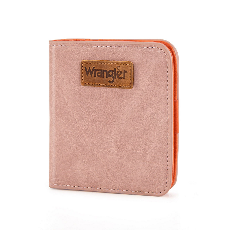Wrangler RFID Small Bi-Fold Wallet - Pink