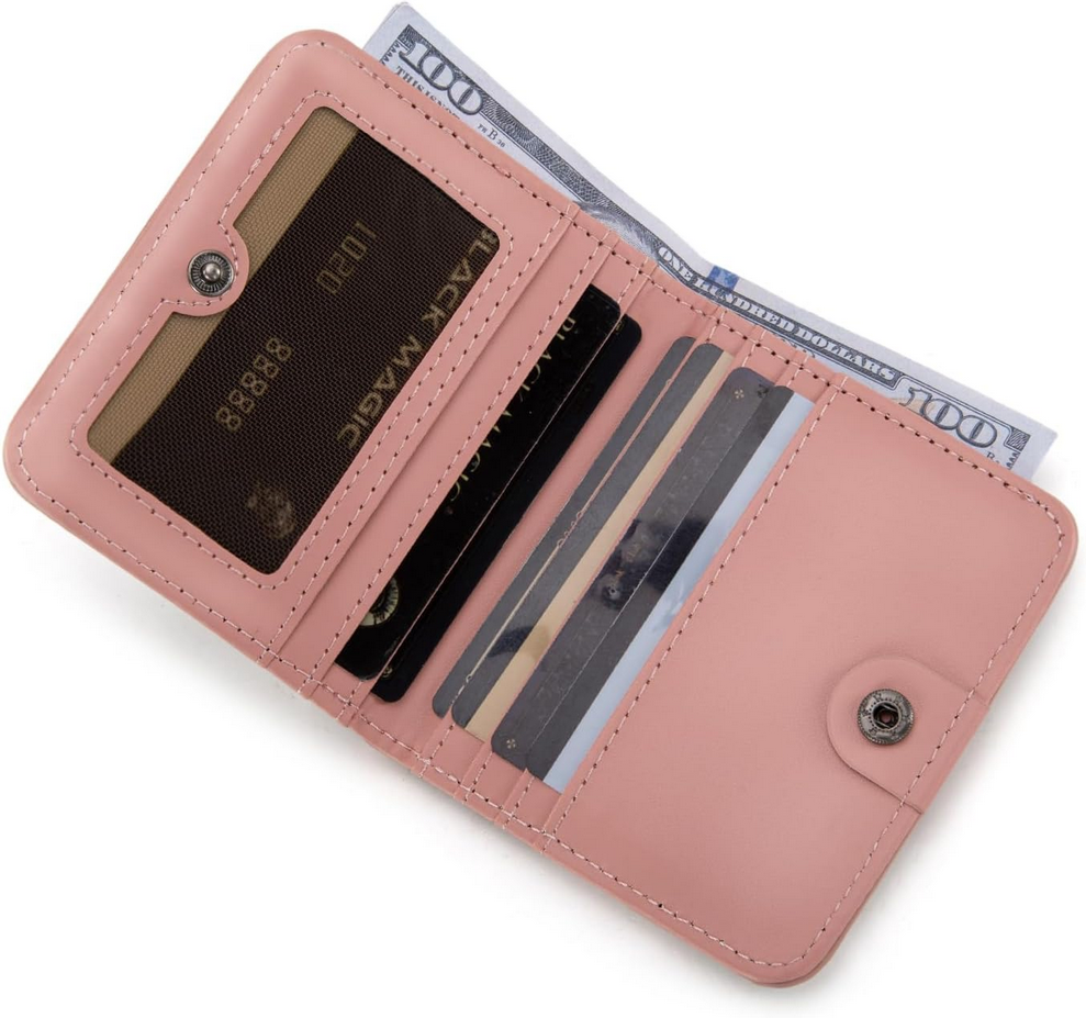 Wrangler RFID Small Bi-Fold Wallet - Pink Cow