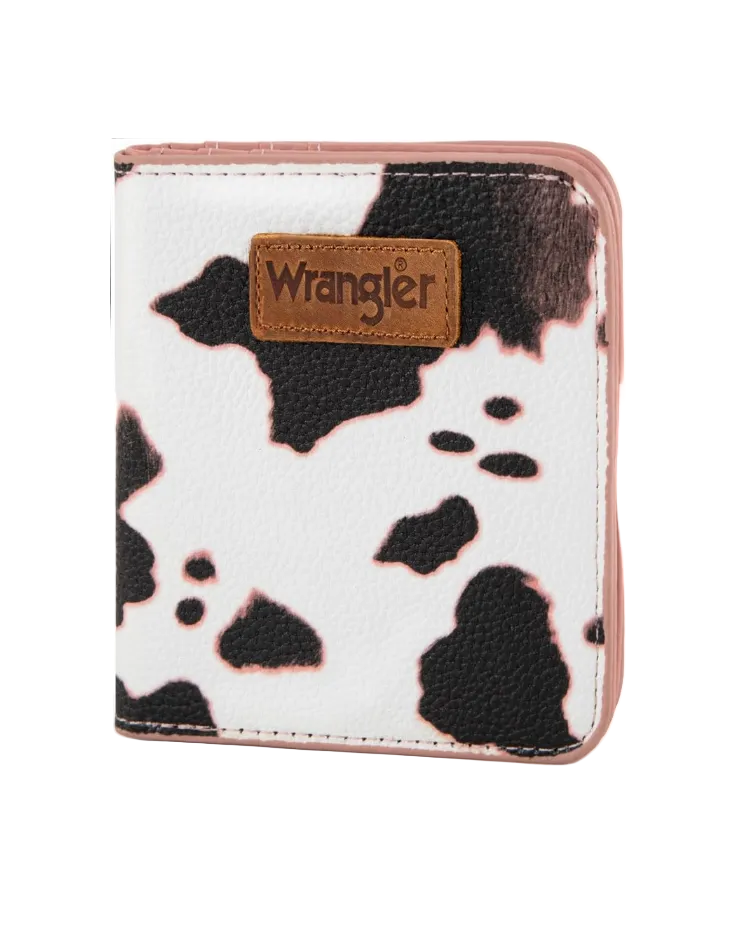 Wrangler RFID Small Bi-Fold Wallet - Pink Cow