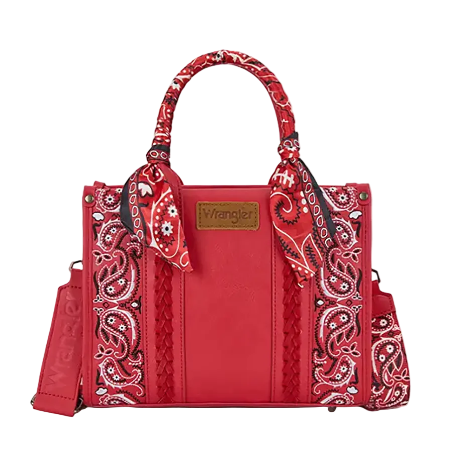 Wrangler Bandana Paisley Tote - Red