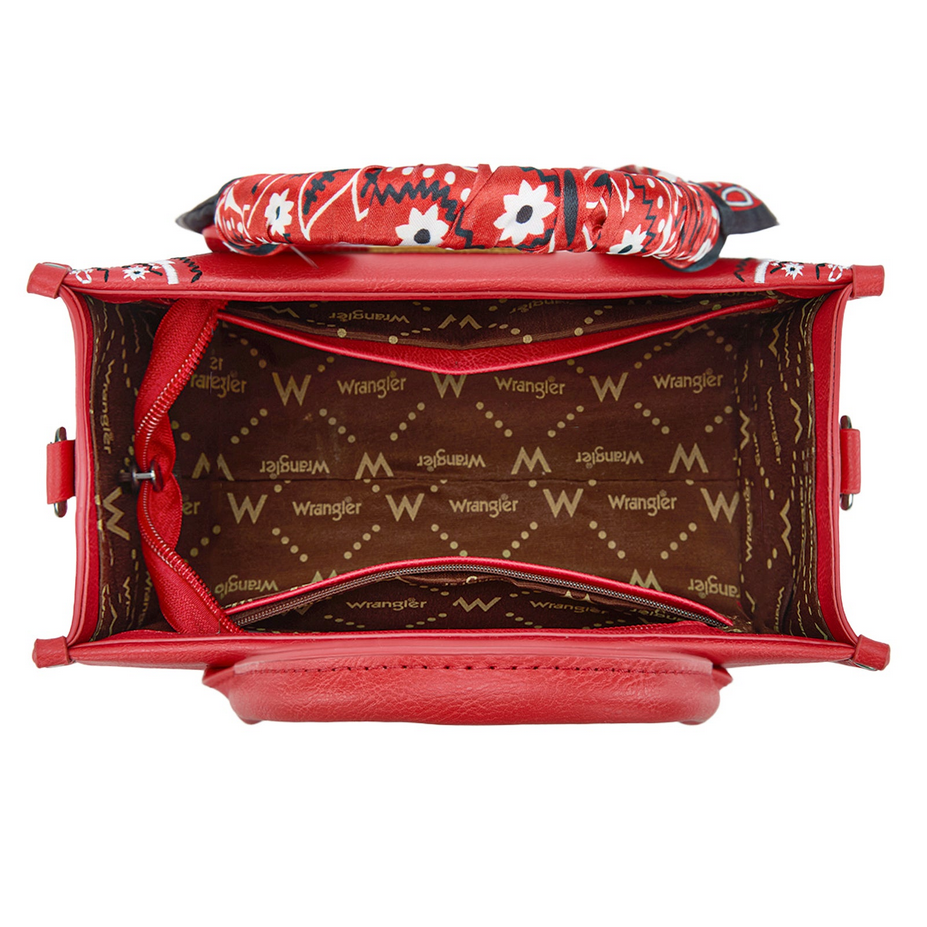 Wrangler Bandana Paisley Tote - Red