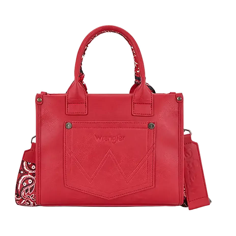 Wrangler Bandana Paisley Tote - Red