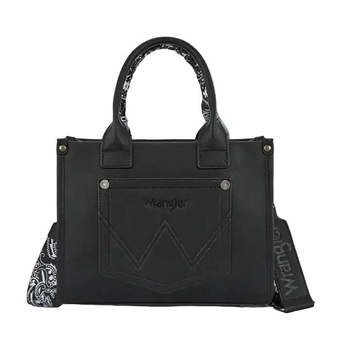 Wrangler Bandana Paisley Tote  - Black
