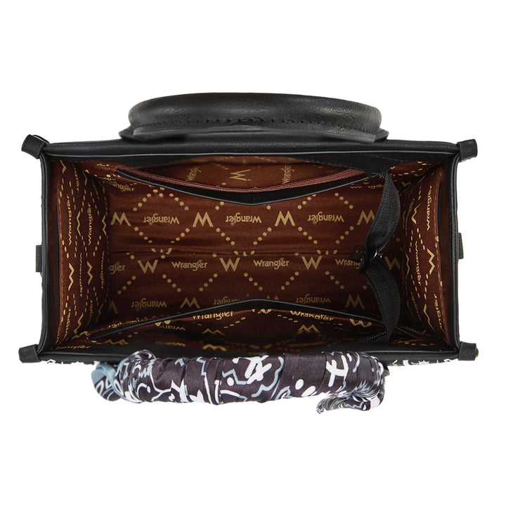 Wrangler Bandana Paisley Tote  - Black