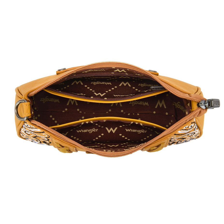 Wrangler Bandana Paisley Print Shoulder Bag/Crossbody – Yellow