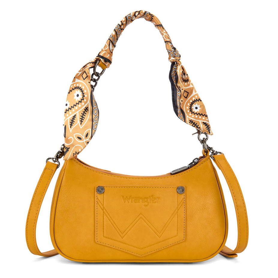 Wrangler Bandana Paisley Print Shoulder Bag/Crossbody – Yellow