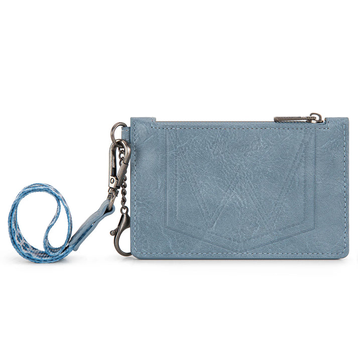 Wrangler Aztec Key Chain Wristlet Card Wallet - Jean