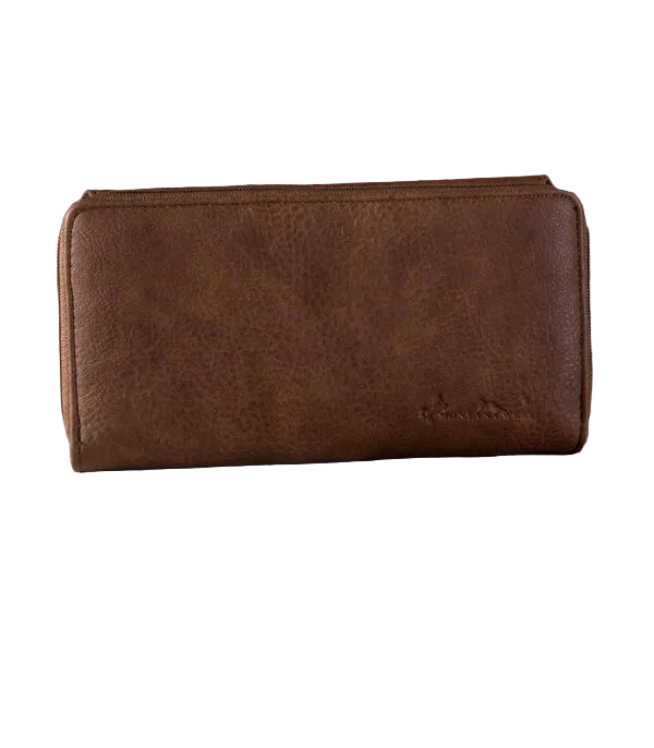 Montana West Embroidered Tribal Mandala Collection Wallet – Brown