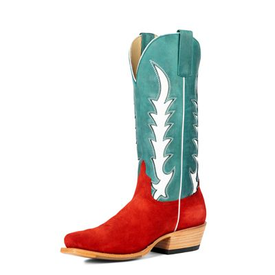 M9524 Red Suede Sea Foam Boot