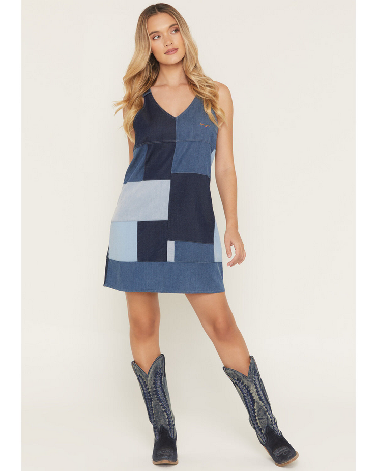 Dottie Sleeveless Indigo Dress