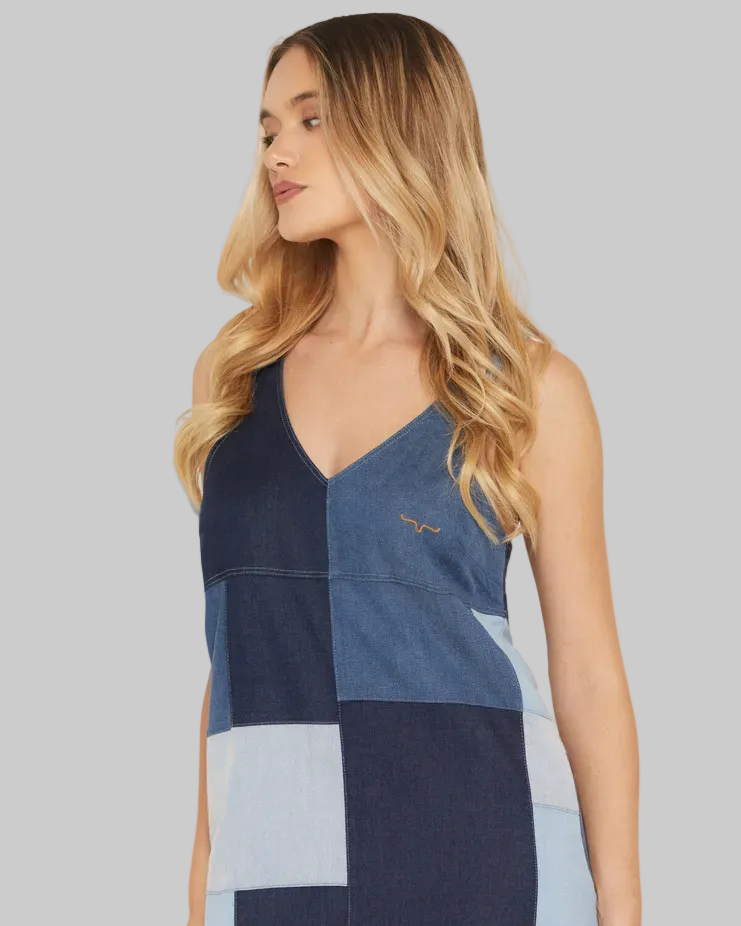 Dottie Sleeveless Indigo Dress