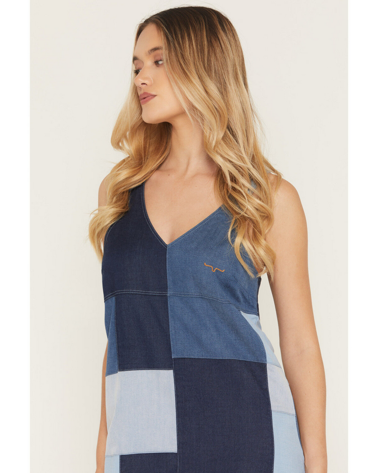 Dottie Sleeveless Indigo Dress