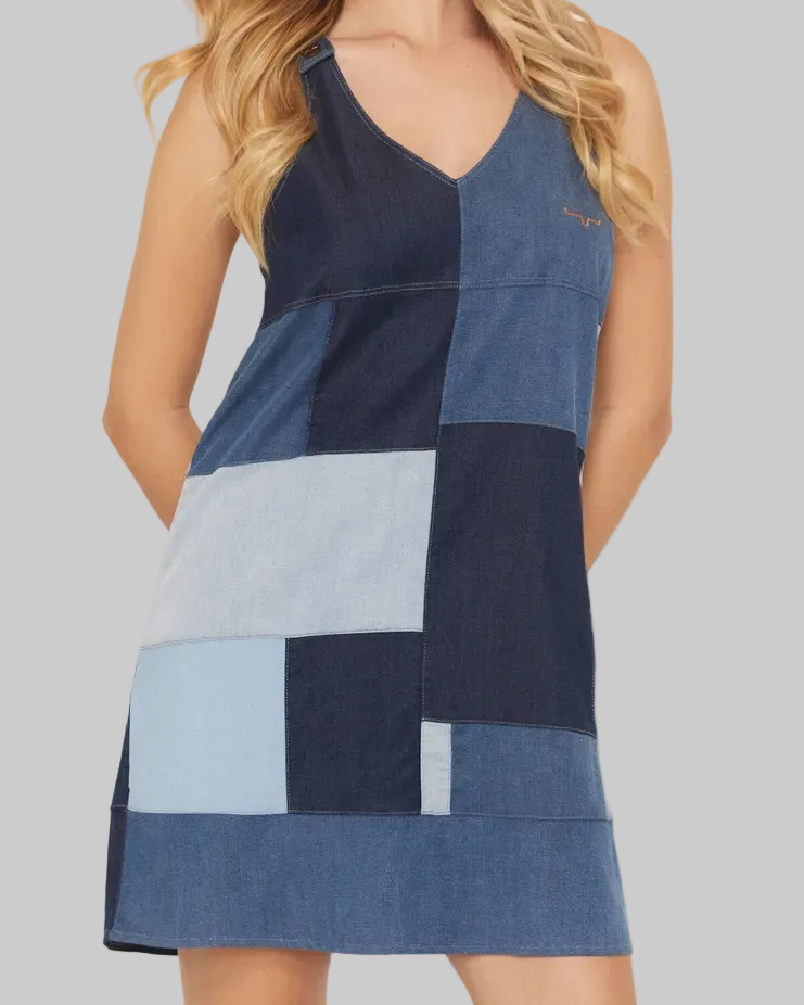 Dottie Sleeveless Indigo Dress