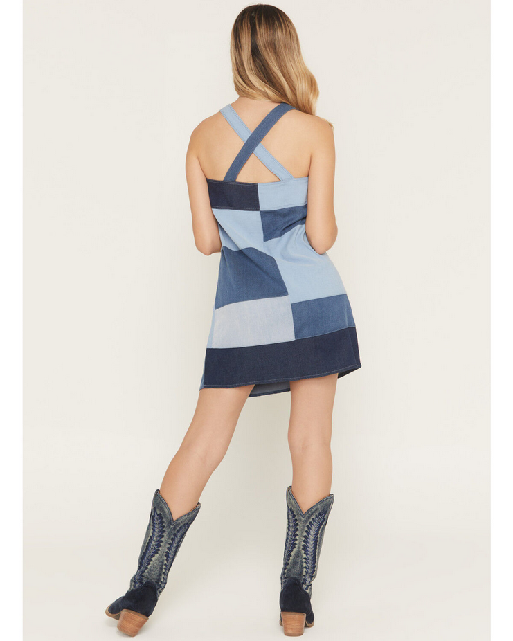 Dottie Sleeveless Indigo Dress