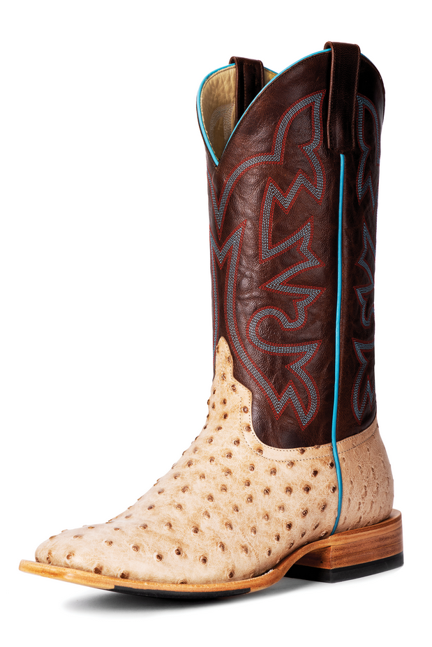 HP8051 Tan Vintage Bruciato Ostrich Boot