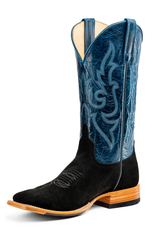 HP8090 Black Suede Azure New Orleans Boot