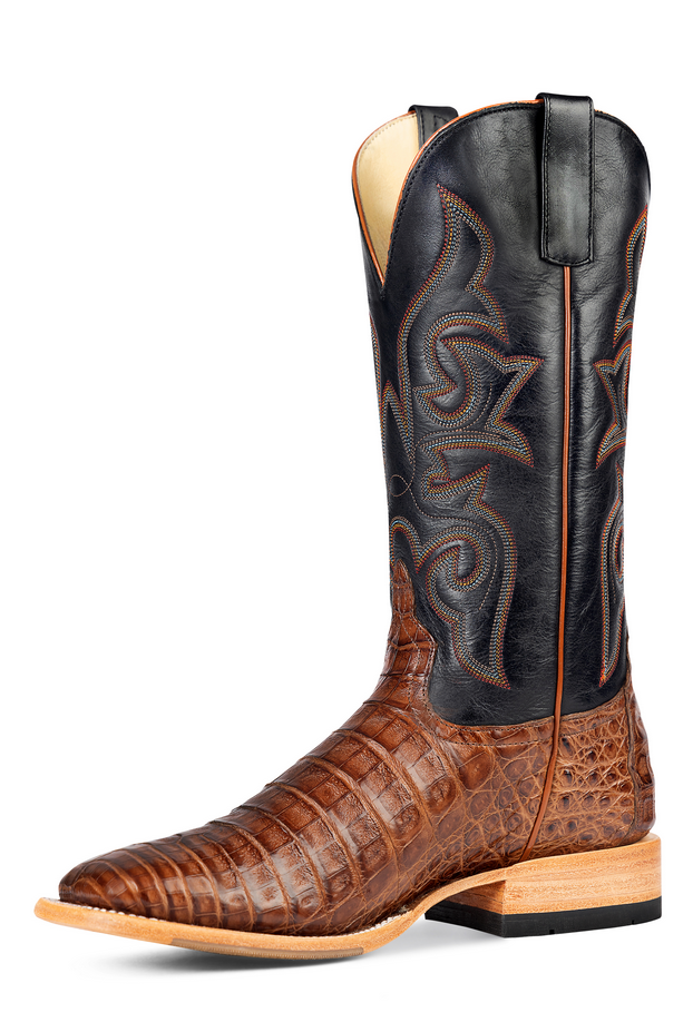 HP8082 Cigar Caiman Black Texas Boot