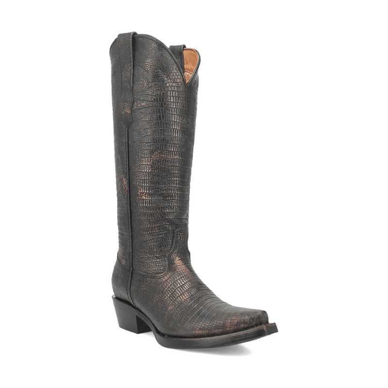 Athena Lizard Print Boot